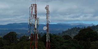 Mobile phone communications tower