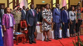 President William Ruto with other leaders