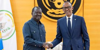Paul Kagame and Raila Odinga