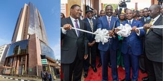 President William Ruto opens the Bunge Tower