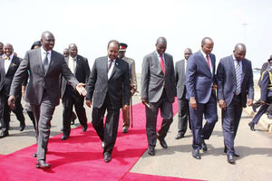 President William Ruto welcomes Somalia President Hassan Sheikh Mohamud 