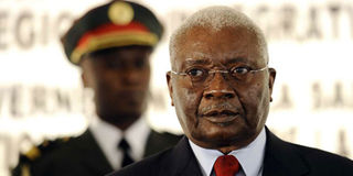 Former Mozambique president Armando Guebuza