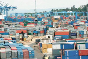 Containers at Mombasa Port
