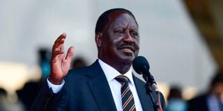 Azimio la Umoja One Kenya leader Raila Odinga.